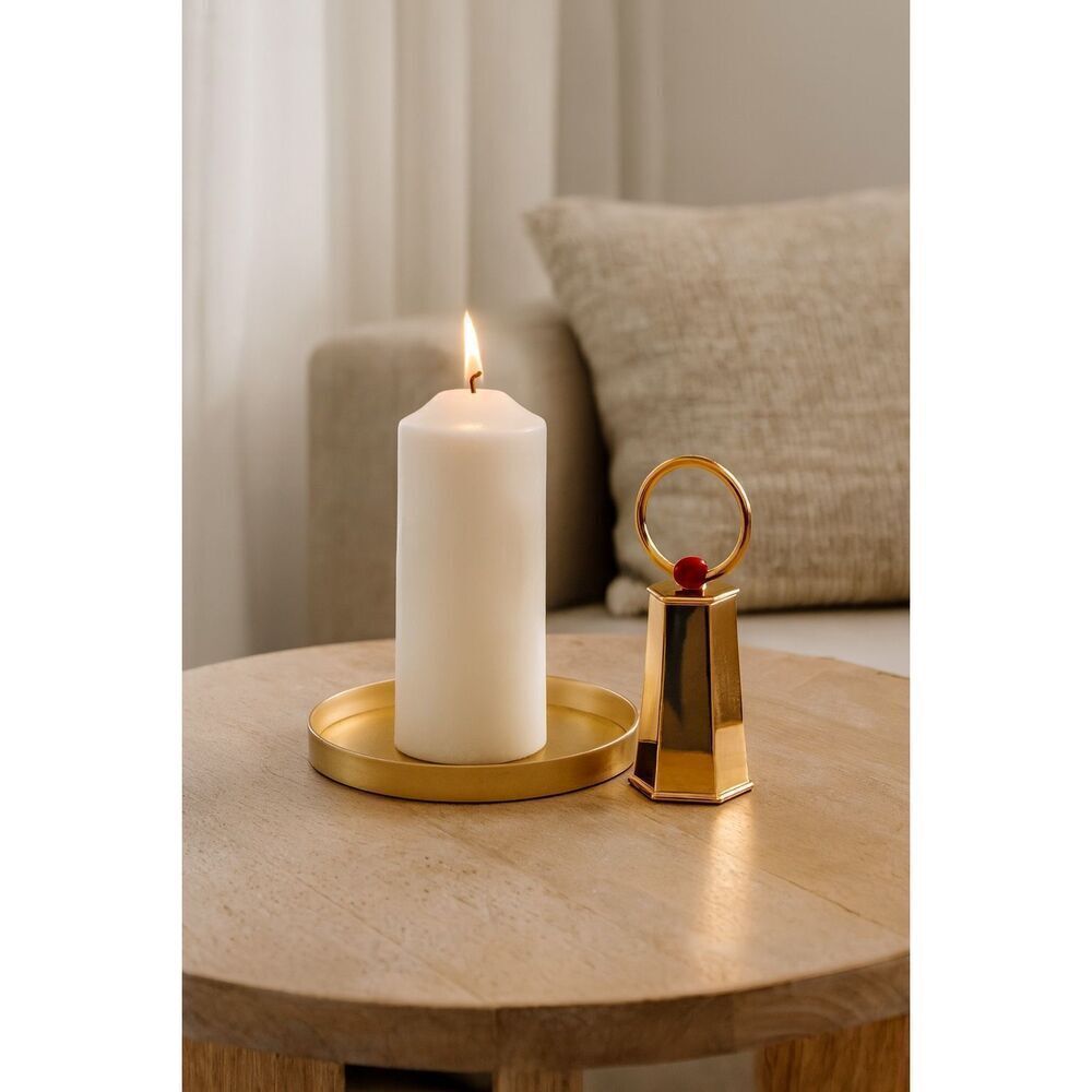 Anthropologie Candle Snuffer Color-Pop Finial- Luxe Copper Metal Design, New